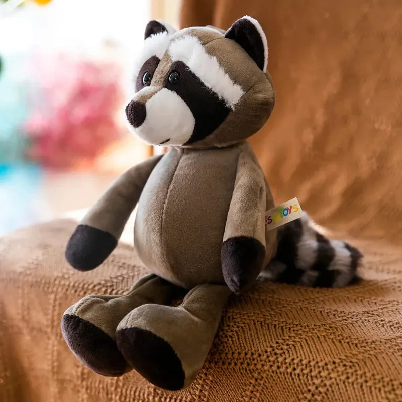 25 cm Ausgestopfter lebensechter Löwe, Tiger, Elefant, Affe, Leopard, Giraffe, Waschbär, Puppe, Simulation, Waldtiere, Plüschtiere für Kinder, Geschenk
