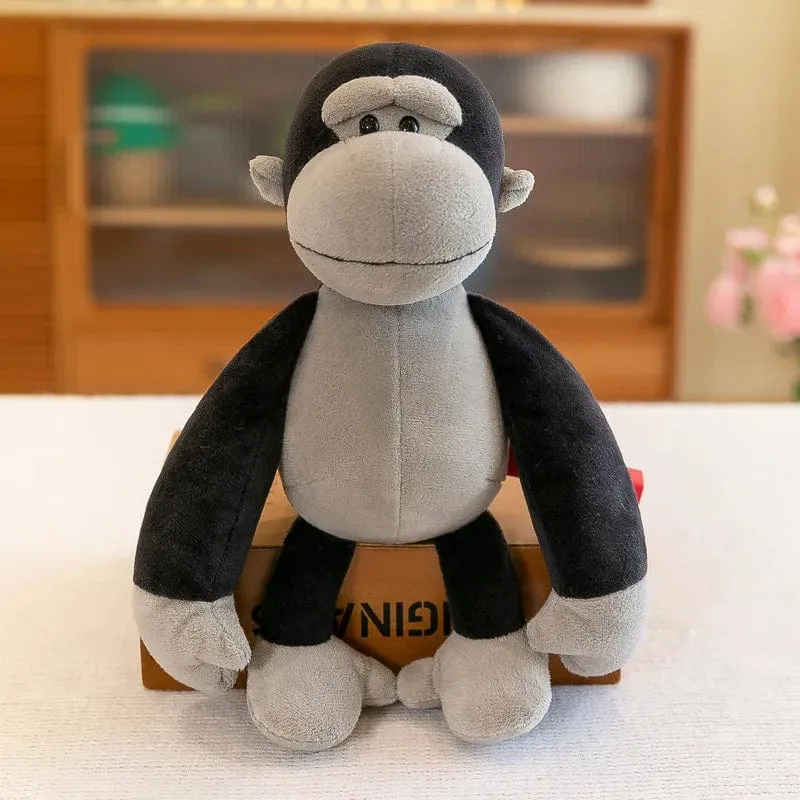 25 cm Ausgestopfter lebensechter Löwe, Tiger, Elefant, Affe, Leopard, Giraffe, Waschbär, Puppe, Simulation, Waldtiere, Plüschtiere für Kinder, Geschenk