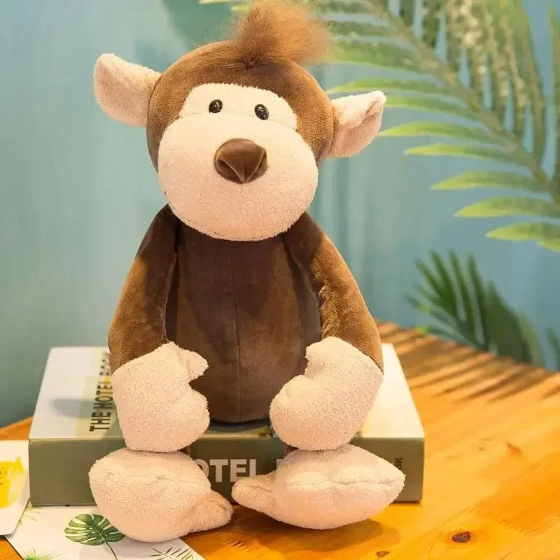 25 cm Ausgestopfter lebensechter Löwe, Tiger, Elefant, Affe, Leopard, Giraffe, Waschbär, Puppe, Simulation, Waldtiere, Plüschtiere für Kinder, Geschenk