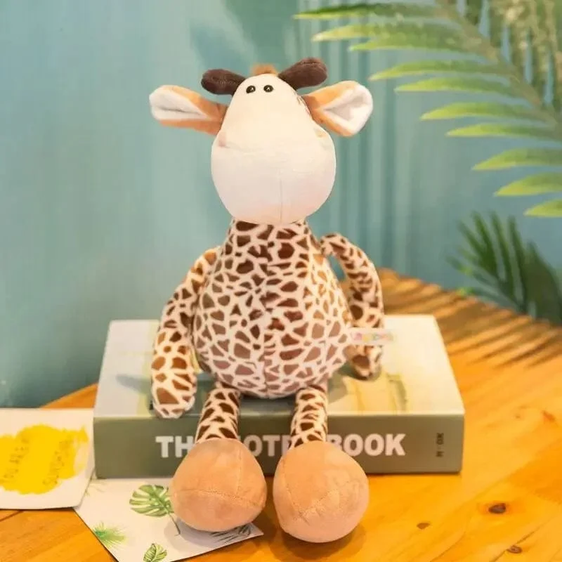 25 cm Ausgestopfter lebensechter Löwe, Tiger, Elefant, Affe, Leopard, Giraffe, Waschbär, Puppe, Simulation, Waldtiere, Plüschtiere für Kinder, Geschenk