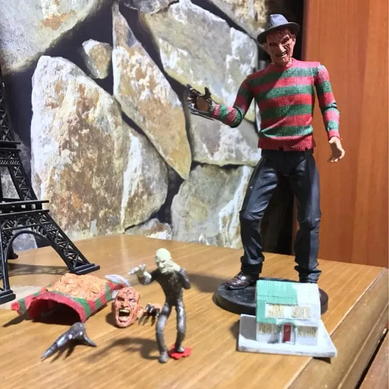 NECA Freddy Krueger Action Figure Sammeln Modell Spielzeug Halloween Horror Weihnachten Geschenke