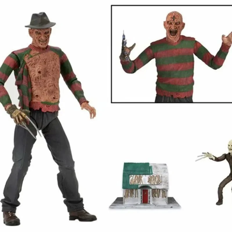 NECA Freddy Krueger Action Figure Sammeln Modell Spielzeug Halloween Horror Weihnachten Geschenke