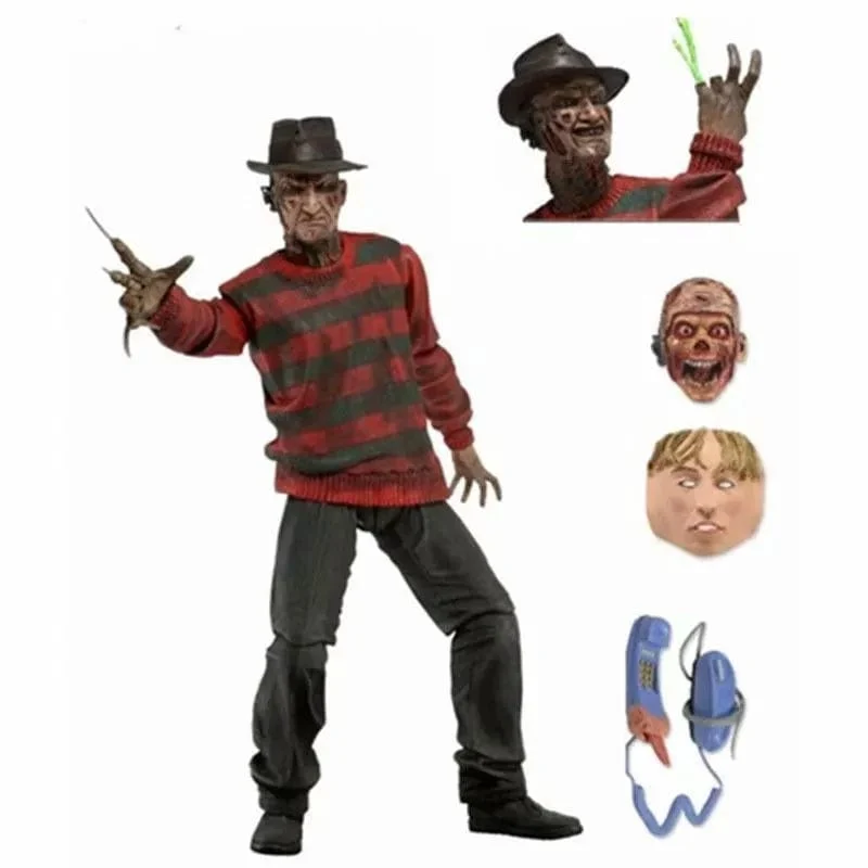 NECA Freddy Krueger Action Figure Sammeln Modell Spielzeug Halloween Horror Weihnachten Geschenke