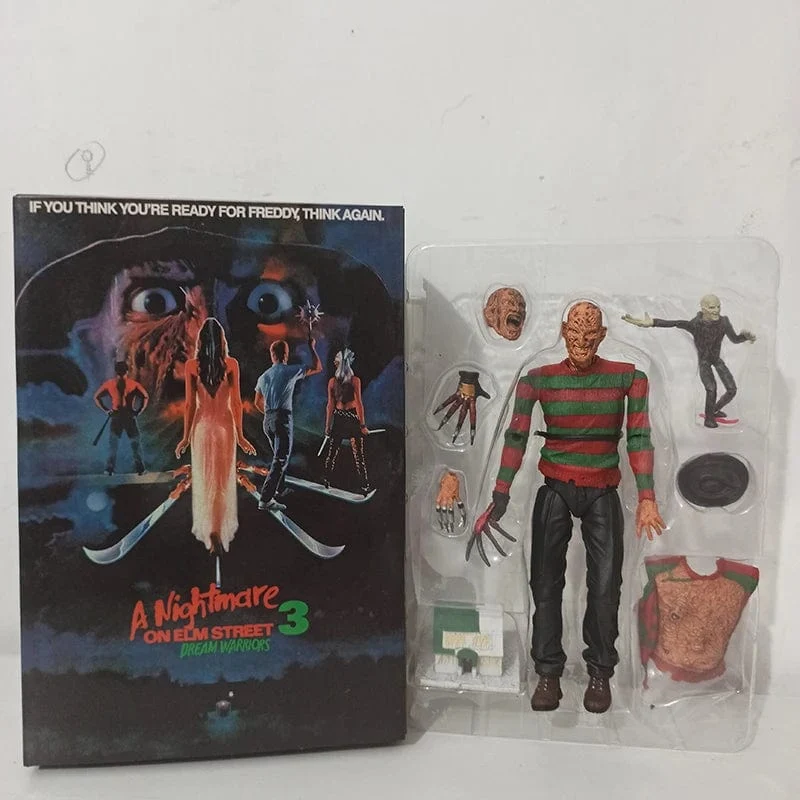 NECA Freddy Krueger Action Figure Sammeln Modell Spielzeug Halloween Horror Weihnachten Geschenke
