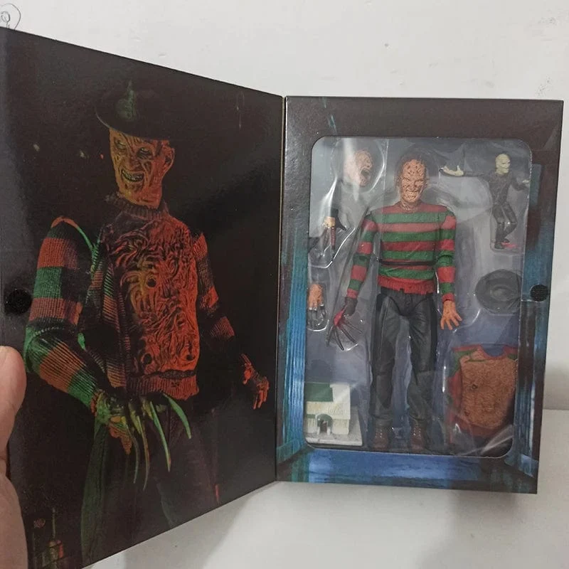 NECA Freddy Krueger Action Figure Sammeln Modell Spielzeug Halloween Horror Weihnachten Geschenke