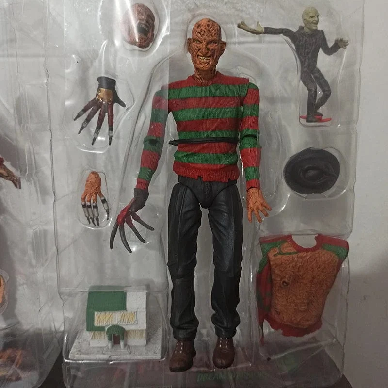 NECA Freddy Krueger Action Figure Sammeln Modell Spielzeug Halloween Horror Weihnachten Geschenke