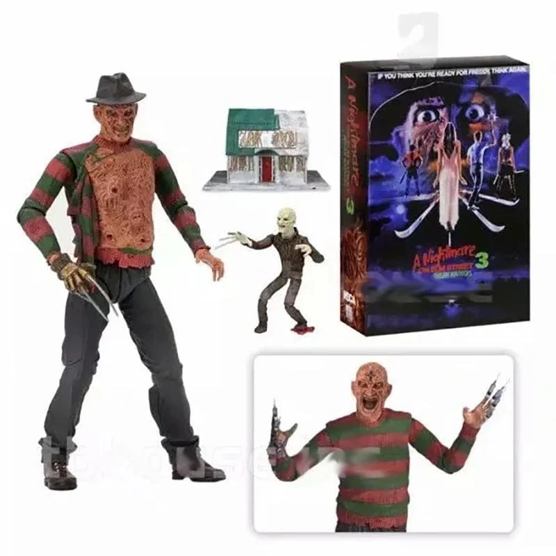NECA Freddy Krueger Action Figure Sammeln Modell Spielzeug Halloween Horror Weihnachten Geschenke
