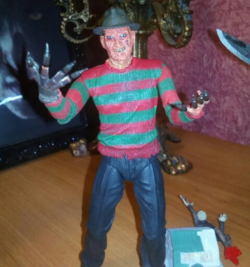 NECA Freddy Krueger Action Figure Sammeln Modell Spielzeug Halloween Horror Weihnachten Geschenke