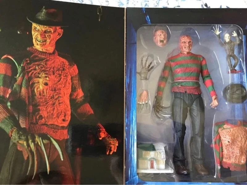 NECA Freddy Krueger Action Figure Sammeln Modell Spielzeug Halloween Horror Weihnachten Geschenke