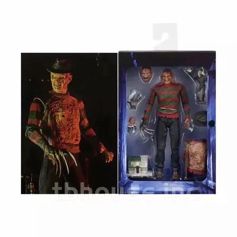 NECA Freddy Krueger Action Figure Sammeln Modell Spielzeug Halloween Horror Weihnachten Geschenke