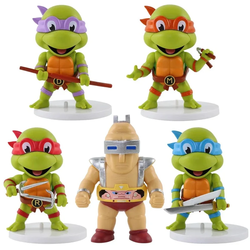 5 Teile/satz Teenage Mutant Ninja Turtles Q Version Figur 8-10cm Raphael Donatello Action Figur Comic Charakter Ornamente
