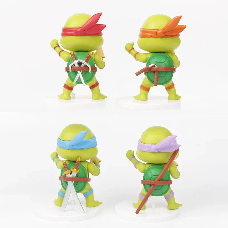 5 Teile/satz Teenage Mutant Ninja Turtles Q Version Figur 8-10cm Raphael Donatello Action Figur Comic Charakter Ornamente