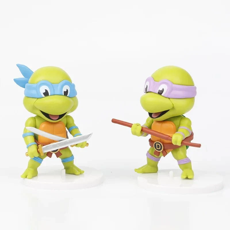 5 Teile/satz Teenage Mutant Ninja Turtles Q Version Figur 8-10cm Raphael Donatello Action Figur Comic Charakter Ornamente