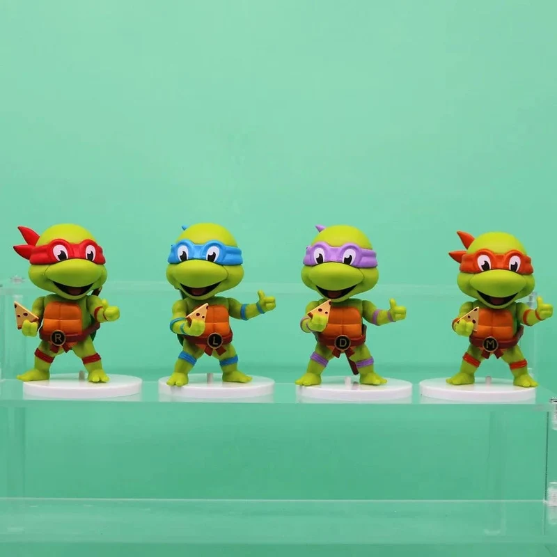 5 Teile/satz Teenage Mutant Ninja Turtles Q Version Figur 8-10cm Raphael Donatello Action Figur Comic Charakter Ornamente