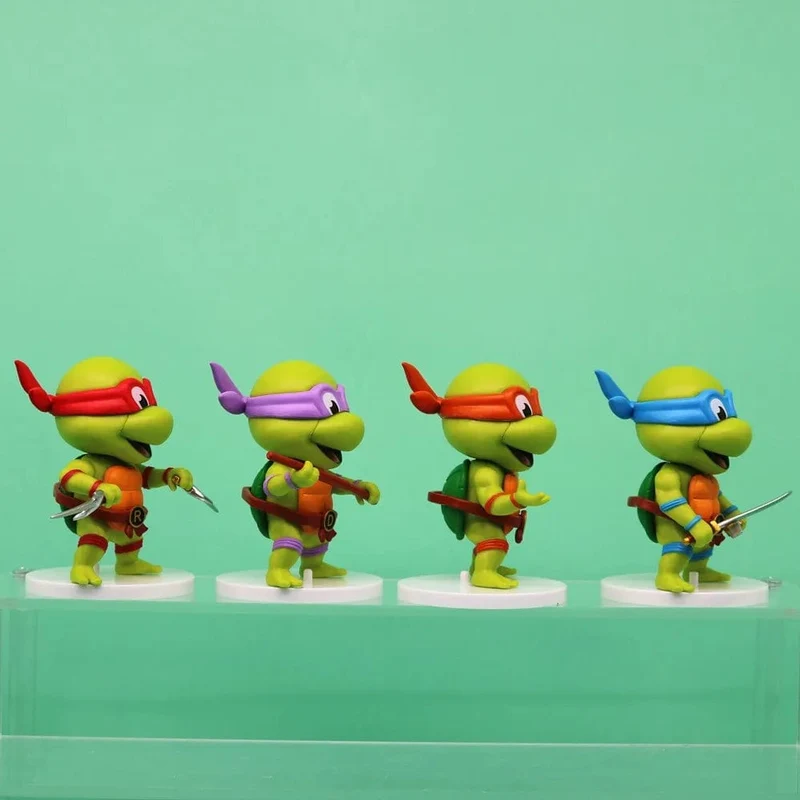 5 Teile/satz Teenage Mutant Ninja Turtles Q Version Figur 8-10cm Raphael Donatello Action Figur Comic Charakter Ornamente