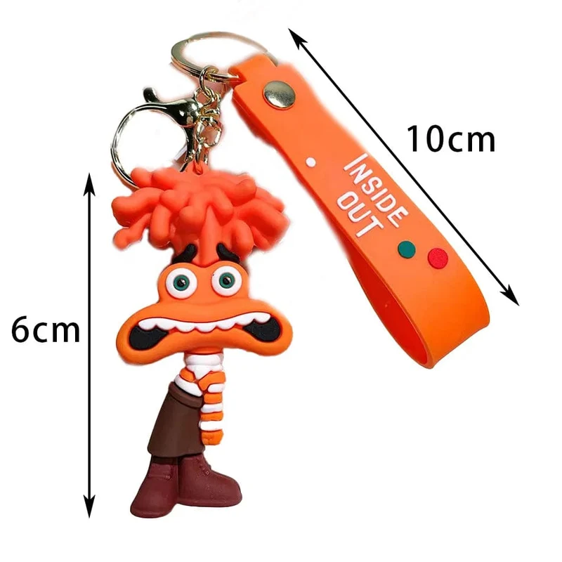 3D Anime Figuren Puppe Brain Agent Team INSIDE OUT Cartoon Schlüsselanhänger Auto Schlüsselanhänger Ring Anhänger Animation Action Figur Kleines Geschenk