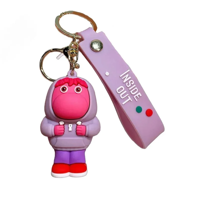 3D Anime Figuren Puppe Brain Agent Team INSIDE OUT Cartoon Schlüsselanhänger Auto Schlüsselanhänger Ring Anhänger Animation Action Figur Kleines Geschenk