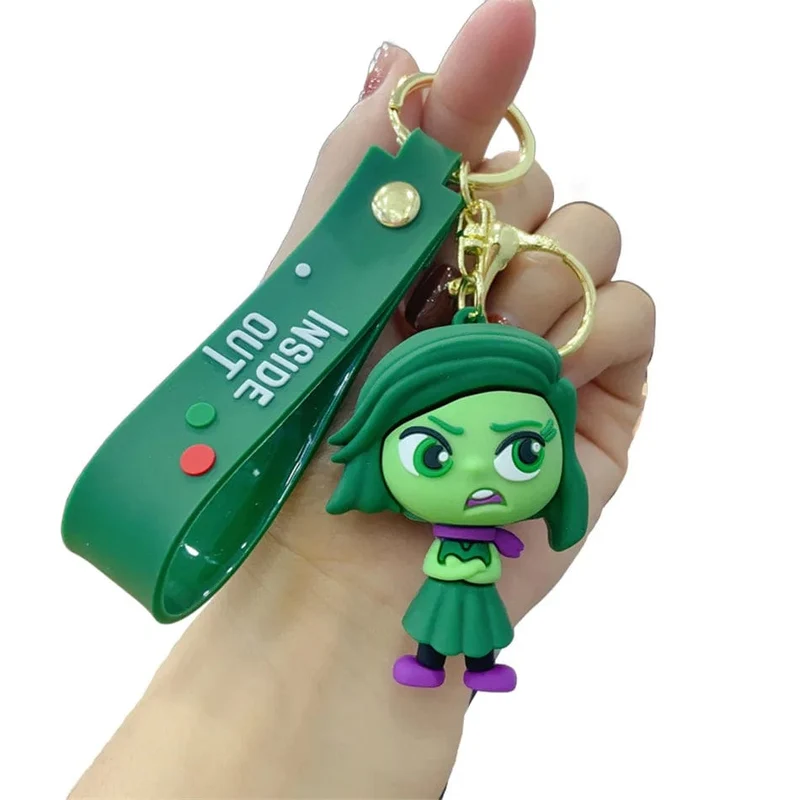 3D Anime Figuren Puppe Brain Agent Team INSIDE OUT Cartoon Schlüsselanhänger Auto Schlüsselanhänger Ring Anhänger Animation Action Figur Kleines Geschenk