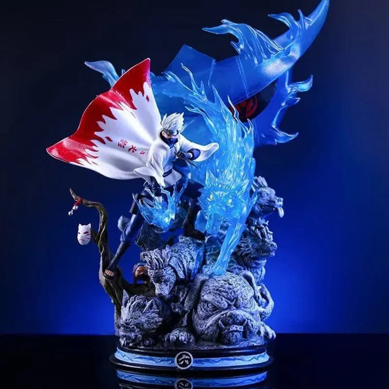 Anime Naruto Figur Hatake Kakashi Figuren Gk Actionfiguren 26cm PVC Statuen Sammlung Modell Spielzeug Geschenke