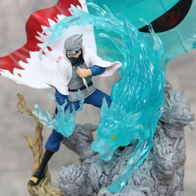 Anime Naruto Figur Hatake Kakashi Figuren Gk Actionfiguren 26cm PVC Statuen Sammlung Modell Spielzeug Geschenke