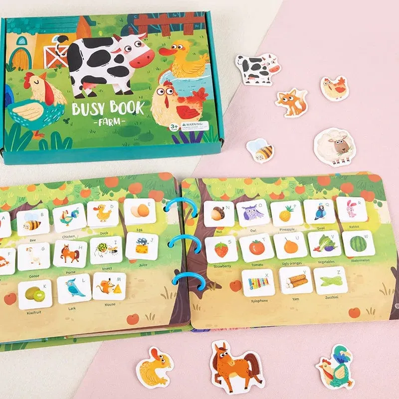 Aufkleber Montessori Ruhiges Buch Puzzles Lernspielzeug für Kinder Kinder Beschäftigt Buch Spielzeug Kognition Montessori Bildungsbücher