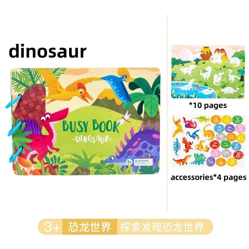 Aufkleber Montessori Ruhiges Buch Puzzles Lernspielzeug für Kinder Kinder Beschäftigt Buch Spielzeug Kognition Montessori Bildungsbücher