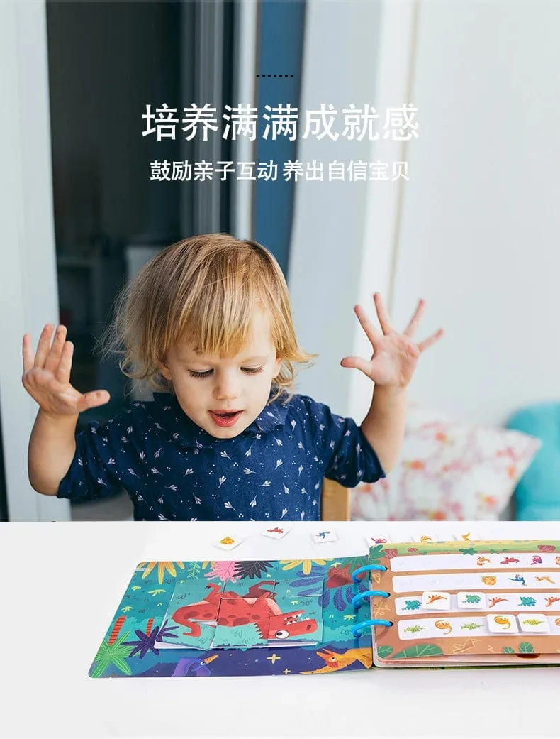 Aufkleber Montessori Ruhiges Buch Puzzles Lernspielzeug für Kinder Kinder Beschäftigt Buch Spielzeug Kognition Montessori Bildungsbücher