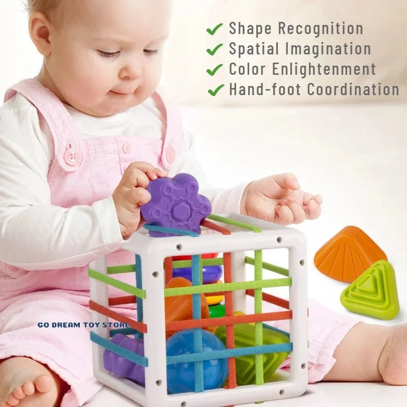 Bunte Formblöcke Sortierspiel Baby Montessori Lernen Lernspielzeug Für Kinder Bebe Geburt 0 12 Monate Geschenk Juguetes