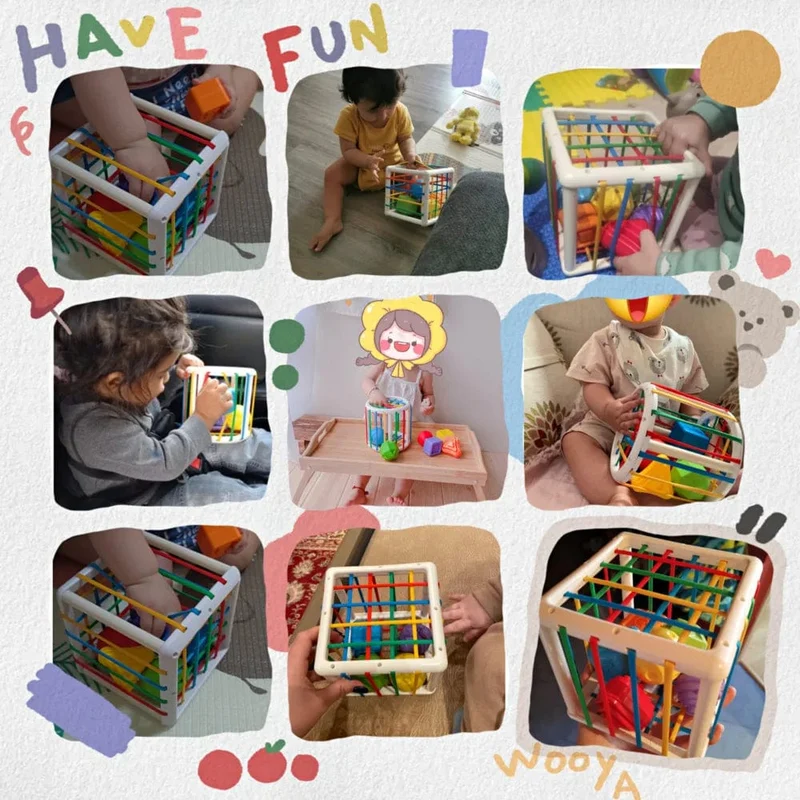 Bunte Formblöcke Sortierspiel Baby Montessori Lernen Lernspielzeug Für Kinder Bebe Geburt 0 12 Monate Geschenk Juguetes