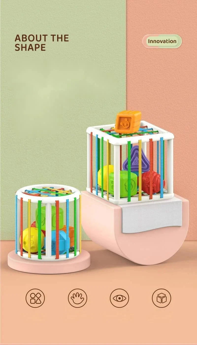 Bunte Formblöcke Sortierspiel Baby Montessori Lernen Lernspielzeug Für Kinder Bebe Geburt 0 12 Monate Geschenk Juguetes