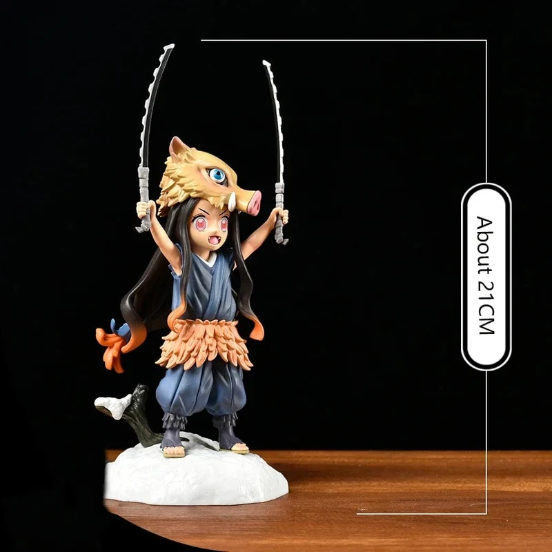Demon Slayer Anime Figur Kimetsu No Yaiba 19CM Schweinekopf Kamado Nezuko Figur Manga PVC Modell Cartoon Puppe Kinder Kinder