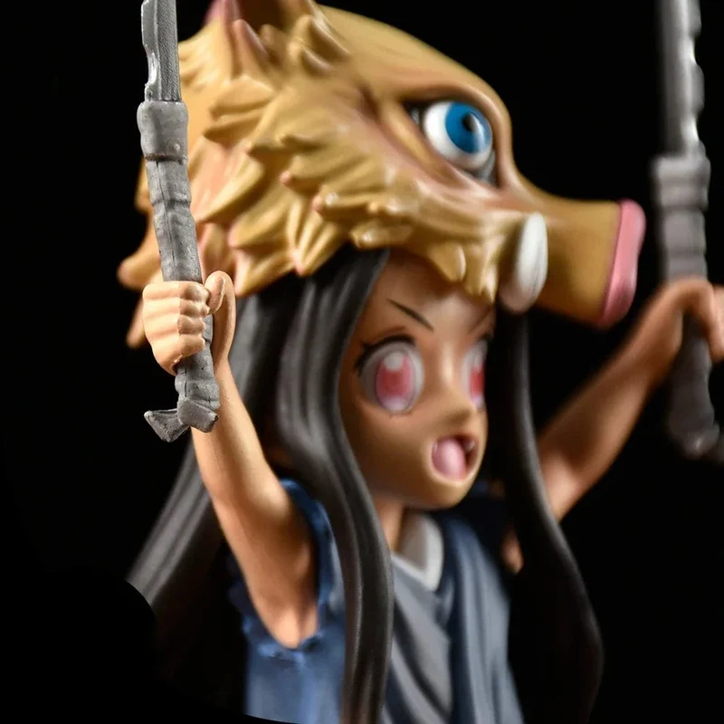 Demon Slayer Anime Figur Kimetsu No Yaiba 19CM Schweinekopf Kamado Nezuko Figur Manga PVC Modell Cartoon Puppe Kinder Kinder