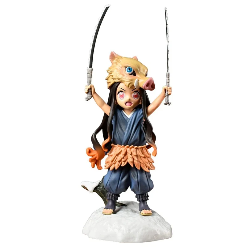 Demon Slayer Anime Figur Kimetsu No Yaiba 19CM Schweinekopf Kamado Nezuko Figur Manga PVC Modell Cartoon Puppe Kinder Kinder