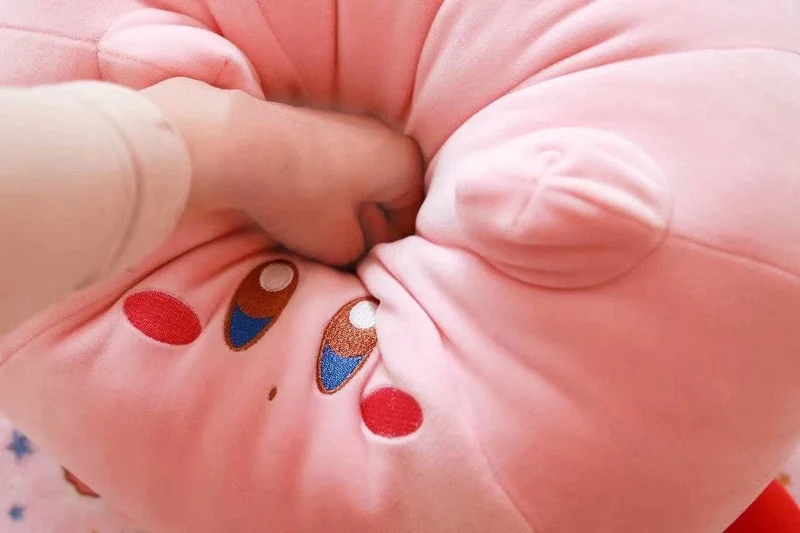 Neues Kirby-Kissen, Cartoon-Plüschpuppe, Stofftier, Peripheriegerät, Geburtstagsgeschenk für Kinder, Zuhause, Stofftier, Plüschspielzeug