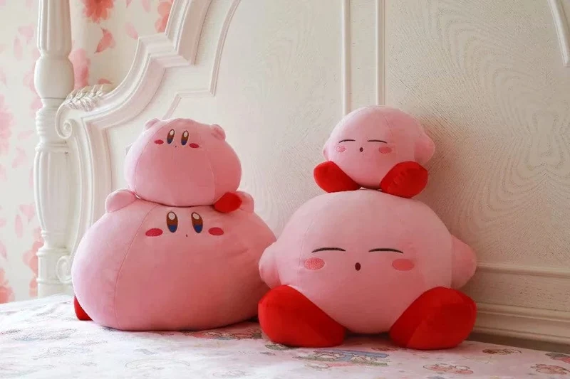 Neues Kirby-Kissen, Cartoon-Plüschpuppe, Stofftier, Peripheriegerät, Geburtstagsgeschenk für Kinder, Zuhause, Stofftier, Plüschspielzeug