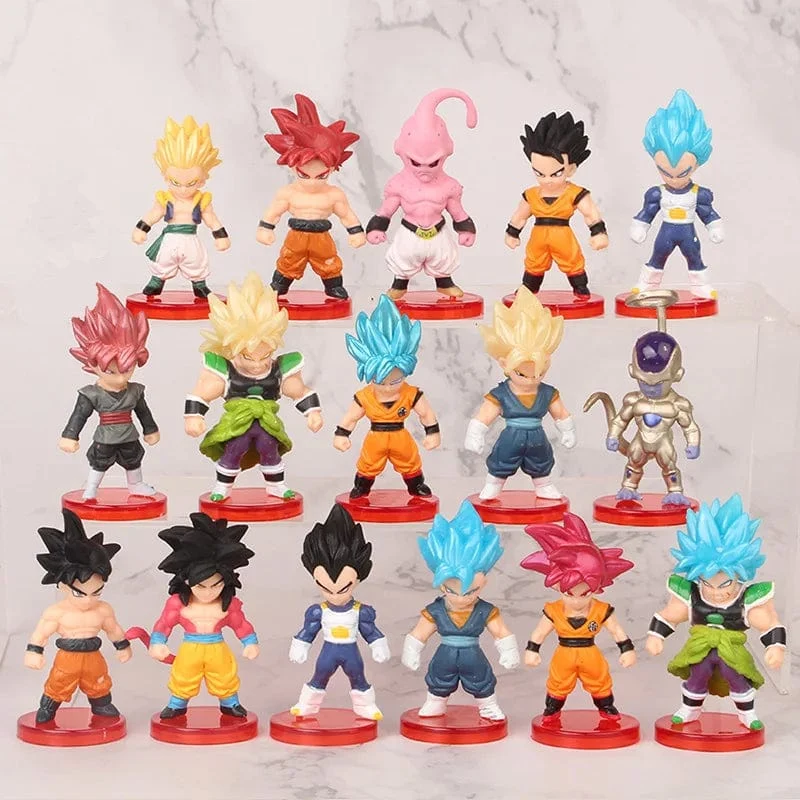 8-21-teiliges Dragon Ball Z-Set, Super Son Goku, Vegeta, Broly Buu, Actionfigur, Anime-Figuren, Ultra Instinct, Modell, Geschenk, Spielzeug