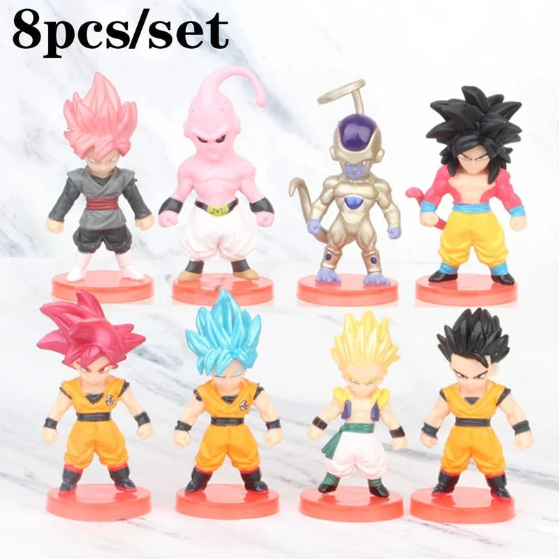 8-21-teiliges Dragon Ball Z-Set, Super Son Goku, Vegeta, Broly Buu, Actionfigur, Anime-Figuren, Ultra Instinct, Modell, Geschenk, Spielzeug