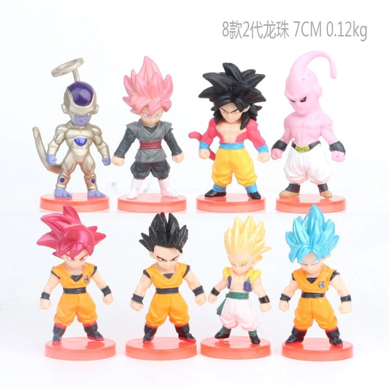 8-21-teiliges Dragon Ball Z-Set, Super Son Goku, Vegeta, Broly Buu, Actionfigur, Anime-Figuren, Ultra Instinct, Modell, Geschenk, Spielzeug