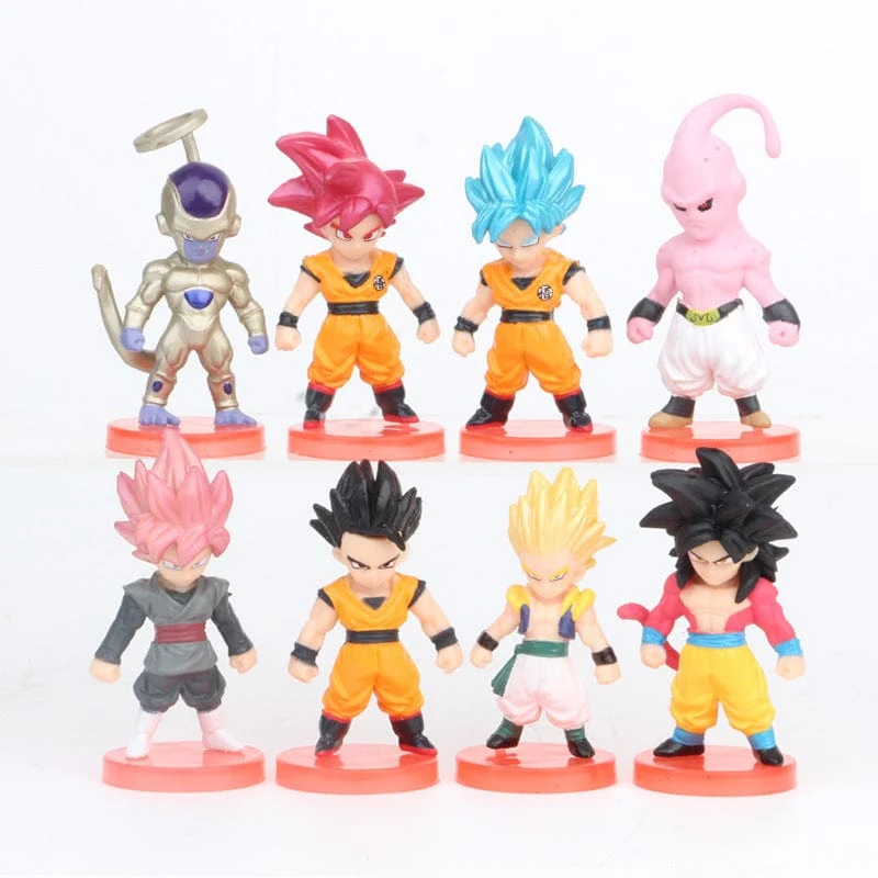 8-21-teiliges Dragon Ball Z-Set, Super Son Goku, Vegeta, Broly Buu, Actionfigur, Anime-Figuren, Ultra Instinct, Modell, Geschenk, Spielzeug