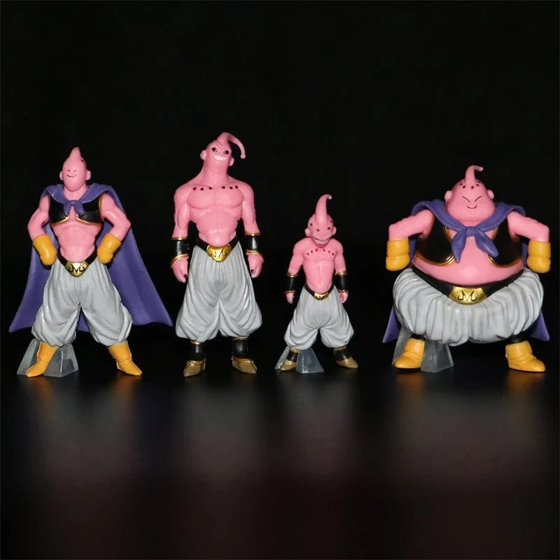 Zufällig 1 Stück Dragon Ball Z Anime Figur Majin Buu Fat Buu Actionfiguren Puppensammlung PVC Modell Spielzeug für Kinder Erwachsene Geschenke