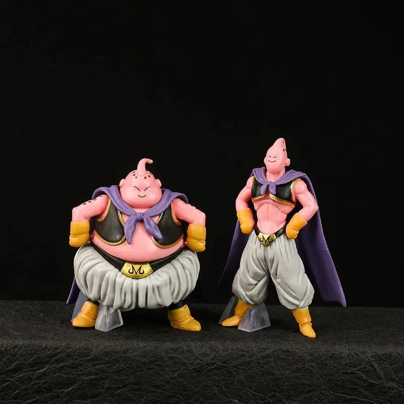 Zufällig 1 Stück Dragon Ball Z Anime Figur Majin Buu Fat Buu Actionfiguren Puppensammlung PVC Modell Spielzeug für Kinder Erwachsene Geschenke