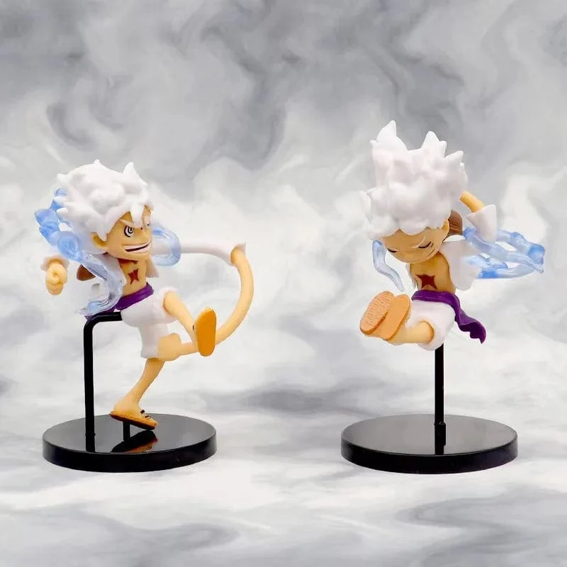 Anime-Figur One Piece Q-Version Der Sonnengott Nika Luffy Modellfigur Autodekoration Kindergeschenke