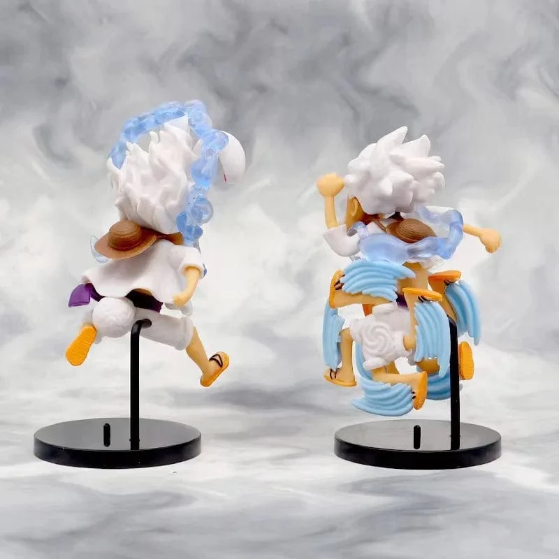 Anime-Figur One Piece Q-Version Der Sonnengott Nika Luffy Modellfigur Autodekoration Kindergeschenke