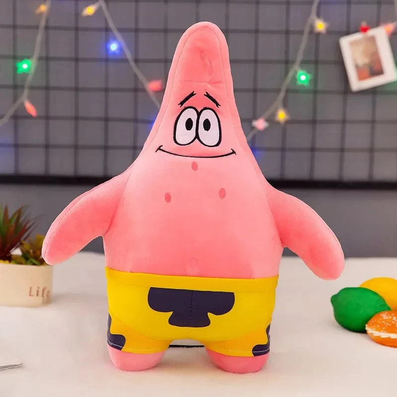 Großes süßes SpongeBob Patrick Star Plüschtier, sehr weiches Umarmungskissen, gefülltes Cartoon-Anime-Plüschtier, Kawaii-Puppe, Weihnachtsgeschenke