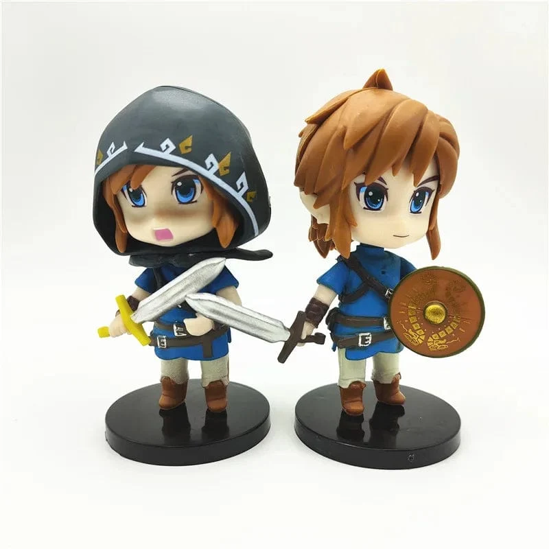 The Legend of Zelda 6 Teile/Satz 10cm Q Version Link Prinzessin Zelda Figur Spiel Dekoration Anime Ornamente Modell Sammlung Puppen