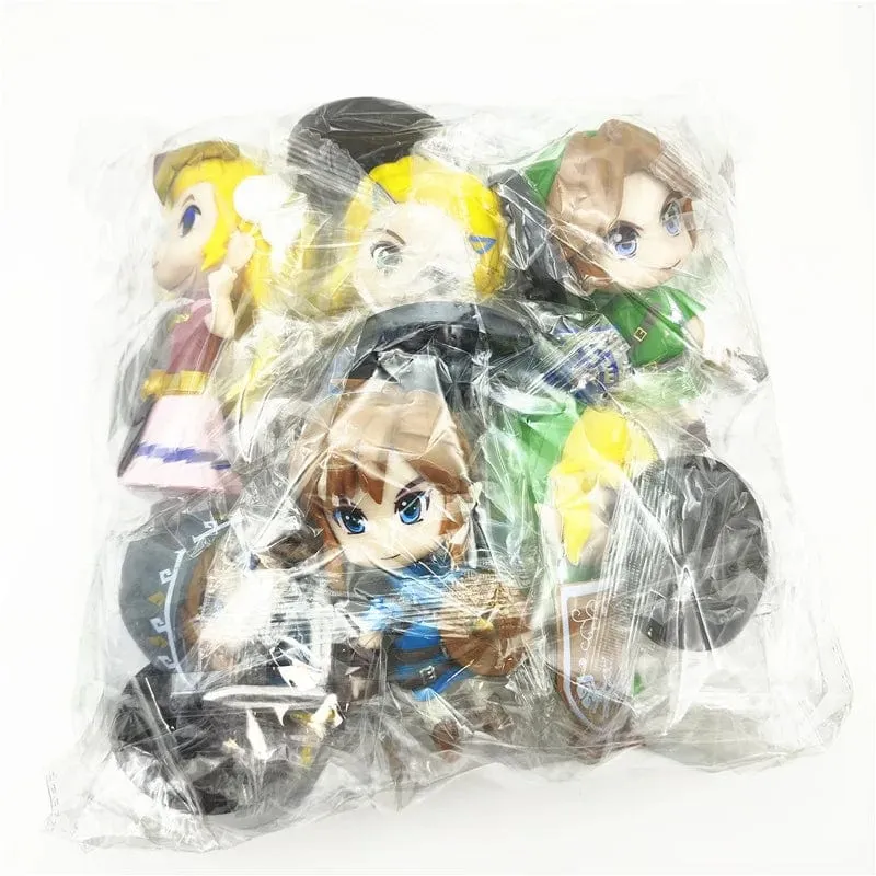 The Legend of Zelda 6 Teile/Satz 10cm Q Version Link Prinzessin Zelda Figur Spiel Dekoration Anime Ornamente Modell Sammlung Puppen