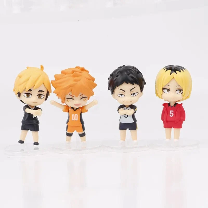 8 teile/satz Haikyuus Action Figure Spielzeug Q version Kenma Kozume Shoyo Hinata Kotaru Bokuto Yu Nishinoya Volleyball Modell Puppen