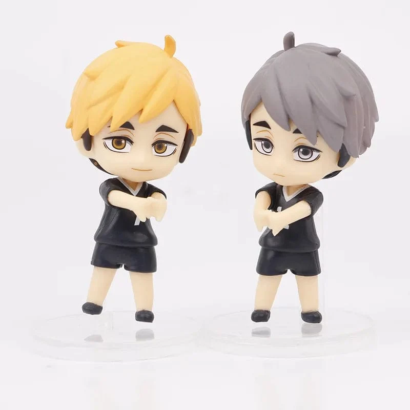 8 teile/satz Haikyuus Action Figure Spielzeug Q version Kenma Kozume Shoyo Hinata Kotaru Bokuto Yu Nishinoya Volleyball Modell Puppen