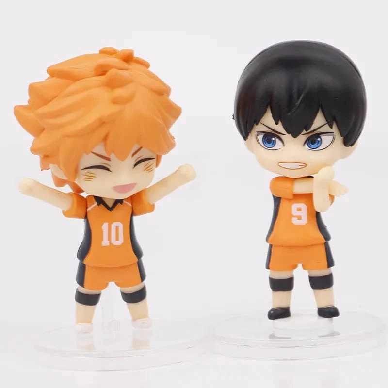 8 teile/satz Haikyuus Action Figure Spielzeug Q version Kenma Kozume Shoyo Hinata Kotaru Bokuto Yu Nishinoya Volleyball Modell Puppen