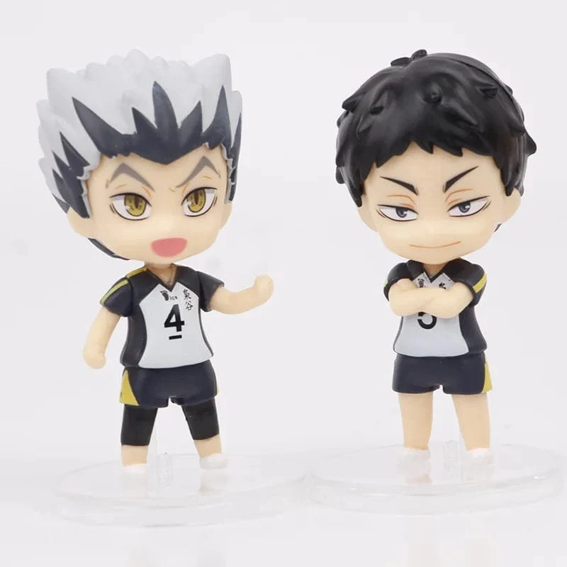 8 teile/satz Haikyuus Action Figure Spielzeug Q version Kenma Kozume Shoyo Hinata Kotaru Bokuto Yu Nishinoya Volleyball Modell Puppen